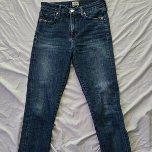 Citizen of Humanity Rocket Crop High Rise Skinny Jeans Size 27
